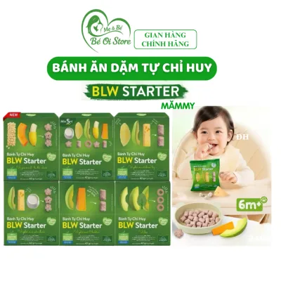 Bánh Ăn Dặm Tự Chỉ Huy Mămmy BLW Starter bé từ 6 tháng bánh mềm xốp dễ tan giàu Vitamin