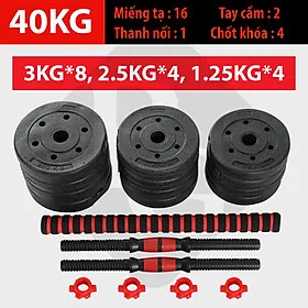 Tạ đôi, Tạ tay (Chọn Lực Nặng Của Tạ 20kg ,30kg, 40kg Tùy chọn) tập tay đẩy kết hợp, tạ nam nữ tập gym tập thon tay Giá tốt Hàng Chuẩn ( hàng nhập khẩu