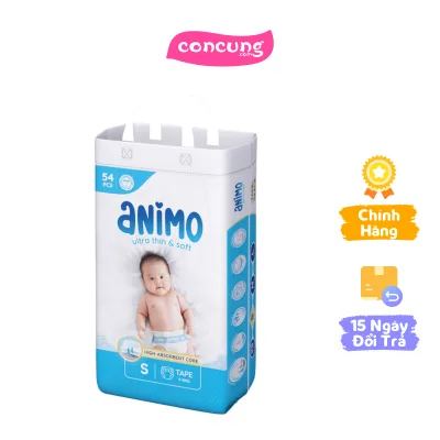Tã dán Animo Siêu Mềm Thoáng (S, 54 miếng)