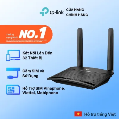 [Dùng Sim] Bộ Phát Wifi Router 4G LTE TP-Link TL-MR100 / TL-MR105, Bỏ Túi, 4G LTE, 300Mbps