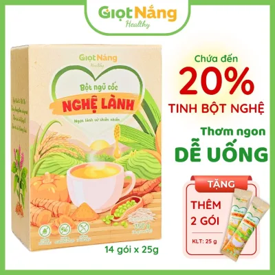 Bột ngũ cốc Nghệ Lành Dễ Uống Thơm Dịu Với Đường Hoa Dừa Hữu Cơ Từ Giọt Nắng