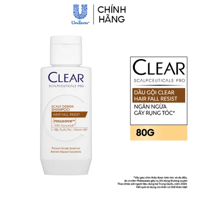 Dầu Gội Clear Hair Fall Resist Ngăn Ngừa Gãy Rụng 80g