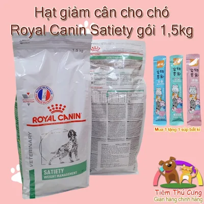 Thức Ăn Hạt Cho Chó Giảm Cân Royal Canin Satiety Weight Management 1,5kg - Thức Ăn Kiểm Soát Cân Nặng Cho Chó Bị Béo Phì