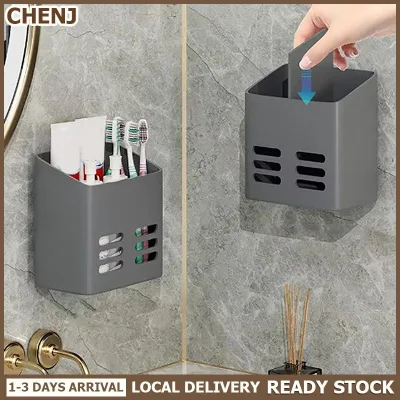 CHENJ Local Delivery Kệ phòng tắm trang điểm lưu trữ Organizer không có khoan đồ dùng cá nhân Kệ Wall Mount lược sản phẩm chăm sóc da giá phụ kiện phòng tắm
