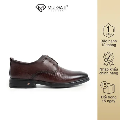 Giày tây nam MULGATI Elegant Derby buộc dây vân sọc - NW98060