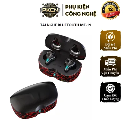 Tai Nghe Bluetooth Không Dây 5.0 Cảm Ứng Vân Tay ME-19,Dock sạc Led Đổi Màu,Âm Thanh Vòm 8D Chống Nước IPX6-dc4424