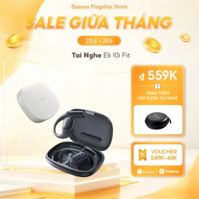 Tai nghe Baseus Eli 10i Fit Open-EarTWS Bluetooth 5.4 Tai nghe không dây Tai nghe thể thao