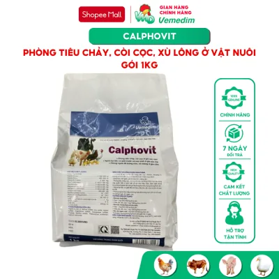 Vemedim Calphovit Thức ăn bổ sung vitamin, khoáng, men tiêu hóa cho gia súc, gia cầm, gói 1kg