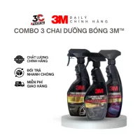 Combo 3 Chai Dưỡng Bóng Sơn, Vệ Sinh Nội Thất, Bảo Dưỡng Lốp Xe 3M - Nhập Khẩu Thái Lan