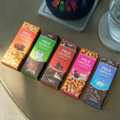 Kẹo socola sữa Hạnh nhân, Hạt điều, Dừa, Hạt cacao 20g FIGO, đồ ăn vặt văn phòng