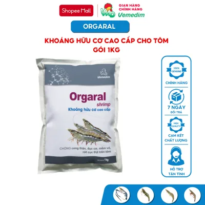 Vemedim Orgaral tôm cung cấp khoáng hữu cơ cao cấp cho tôm, gói 1kg