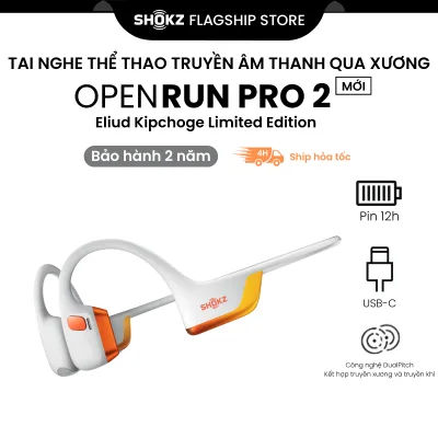 Shokz Openrun Pro 2 S820 Bone Conduction Sports Bluetooth Headphones - 2 Year Warranty