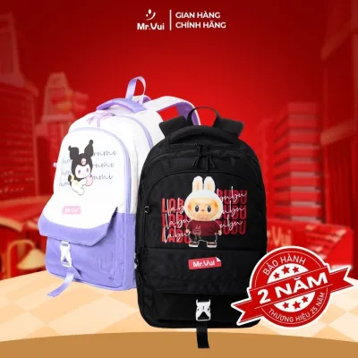 Mr Vui 1030 Fashion Backpack with Unisex Style for Men and Women, High-Quality Waterproof Fabric