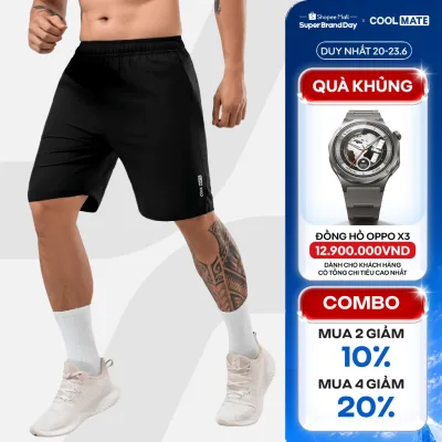 Quần thể thao nam Max Ultra Short V2 kiểu dáng thể thao có túi khóa sau Coolmate