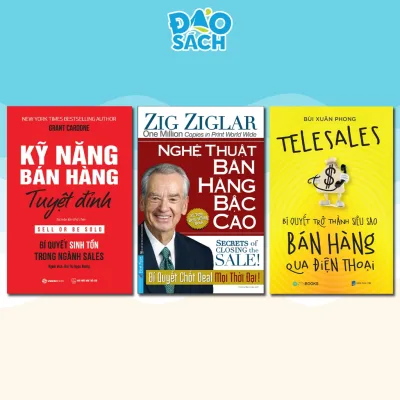 Combo Sách Bán Hàng Đỉnh Cao (Telesales + Kỹ Năng Bán Hàng Tuyệt Đỉnh + Nghệ Thuật Bán Hàng Bậc Cao)