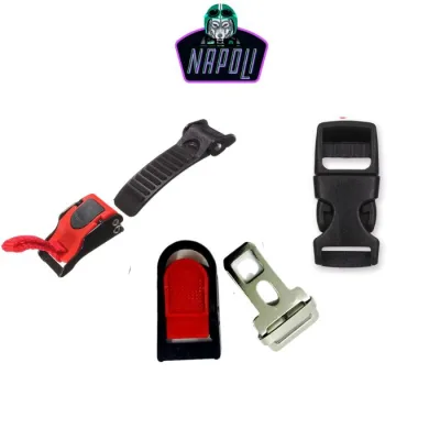 Bộ khóa cài, chốt cài quai nón mũ bảo hiểm NAPOLI bằng inox bền đẹp, chắc chắn, an toàn