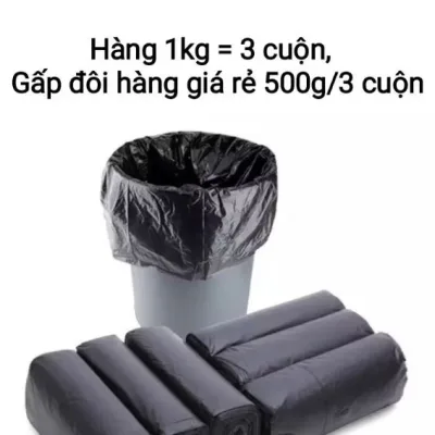 Túi nilong đựng rác (bao rác) sinh học tự phân hủy bảo vệ môi trường không quai, dẻo dai, không mùi