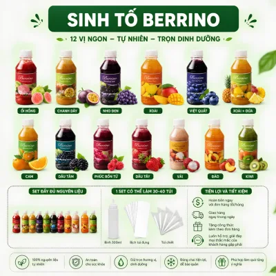 Siro làm sữa chua túi mứt trái cây sinh tố nhiều vị pha chế các loại nước, làm bánh panna cotta Ngọt Baker