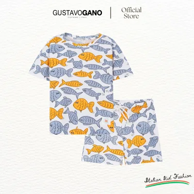 Short-Sleeved T-Shirt and Shorts Set for Boys Gustavo Gano - Juny