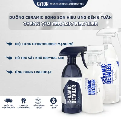 Gyeon Q2M Ceramic Detailer, Dung Dịch Bảo Dưỡng Ceramic Làm Bóng Sơn Hiệu Ứng Đến 6 Tuần Dung Tích 400ml/500ml/1000ml