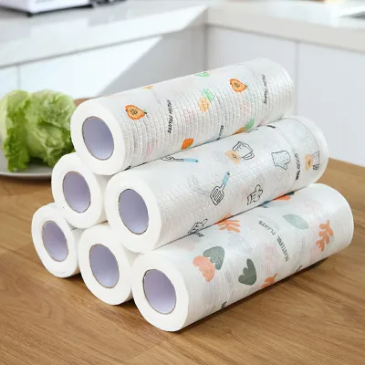 Roll of Disposable Oil-Absorbent Multi-Purpose Dish Tissue