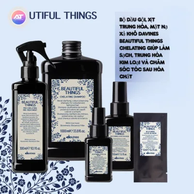 Davines Beautiful Things Chelating Shampoo, Neutralizing Spray, and Dry Conditioner Mask Helps Cleanse, Neutralize Metals, and Care for Hair after Chemical Treatments