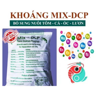 Khoáng MIX DCP 1kg – Khoáng Tạt Ao Nuôi Cho Tôm Cá Lươn Ốc Giá Tốt