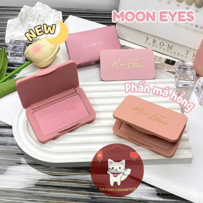 Phấn Má Hồng Moon Eyes Đơn Sắc Vỏ Nhựa Trong Suốt, Matte Blush, 6.5g (Mã NE)