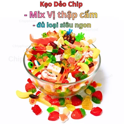KẸO DẺO TRÁI CÂY MIX TRÊN 40 VỊ KHÁC NHAU,ĐỒ ĂN VẶT, BÁNH KẸO TẾT