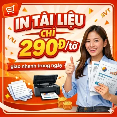 IN TÀI LIỆU - IN MÀU - ẢNH THẺ - 150Đ/ TRANG - GỬI FILE QUA CHAT - PHOTOCOPY PHÁT ĐẠT