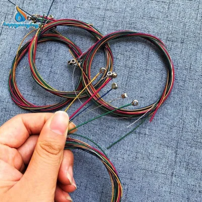 Bộ 6 dây đàn guitar acoustic nhiều màu