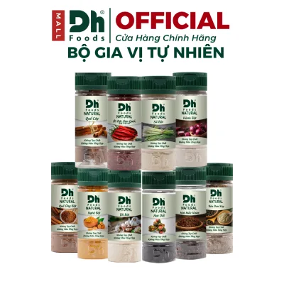 Bộ Gia Vị Tự Nhiên Nguyên Chất Dh Foods - Bột Hành, Bột Tỏi, Bột Nghệ, Ớt Bột Hàn Quốc, Bột Gừng, Bột Sả, Bột Quế, Tiêu
