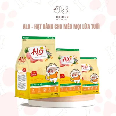 Thức ăn hạt ALO CAT dành cho mèo mọi lứa tuổi, hạt thức ăn dinh dưỡng dành cho thú cưng