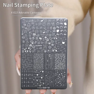 XEIJAY - Bảng in nghệ thuật móng tay kim loại, họa tiết dễ thương và vui nhộn, phù hợp sử dụng trong tiệm nail.