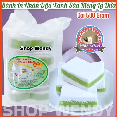 Bánh In Nhân Đậu Xanh Lá Dứa -Công Lập Thành -500gr-Ăn Chay Được{Bánh Trung Thu, Bánh Kẹo, Bánh Pía, Ăn Vặt, Lạp Xưởng} DSVTST