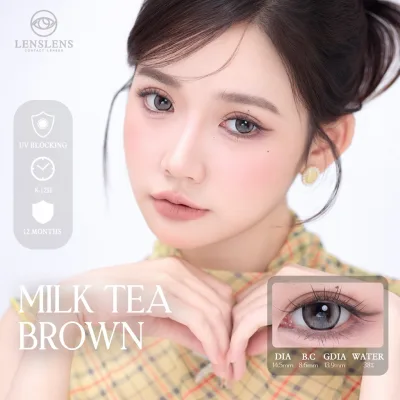 Lens Mắt Kính Áp Tròng Nâu Trà Sữa Milk Tea Brown 14.5mm T4-C4