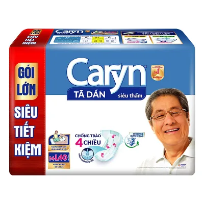 Tã Dán Caryn Siêu Thấm M40 /L40 /L20 /M20 GÓI LỚN SIÊU TIẾT KIỆM