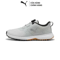 Giày Thể Thao Golf PUMA Nam Fusion Grip 6 Disc Feather Gray-Black Màu Xám