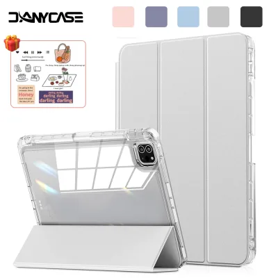 Ốp Lưng Acrylic Trong Suốt Cho iPad 11th A16 Air 6 11 M3 M4 Pro 11 Air 13 Air 4 5 10.9 Gen 10th 9th 8th 7th 10.2 6th 5th Air 2 Pro 11 12.9 Mini 6 7 Vỏ Có Bút Giá đỡ