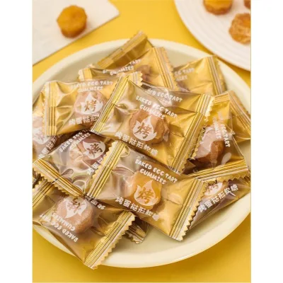 100g Kẹo dẻo trứng nướng hình gấu nhân mềm/Kẹo mềm hình bánh Tart mới /Kẹo trứng caramel pudding dai ngon