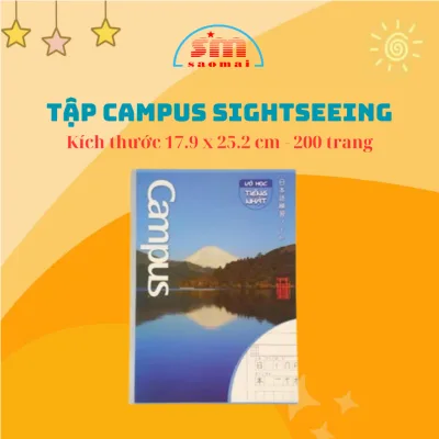 Vở Học Tiếng Nhật Chuyên Dụng Campus 80 Trang SV NB-BSJP80 Định Lượng 70 Văn Phòng Phẩm Sao Mai V401