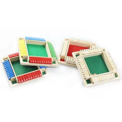 Trẻ Em Bằng Gỗ Bốn Mặt Kỹ Thuật Số Flop Board Trò Chơi Tương Tác Xếp Hình Đồ Chơi Người Lớn Giải Trí Đảng Uống Nước Đặt