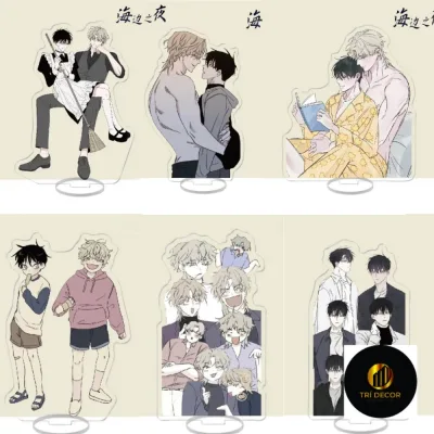 Mô hình Standee, Móc khoá Low Tide in Twilight Korean BL Phụ kiện trang trí để bàn góc học tập, trang trí cặp sách balo