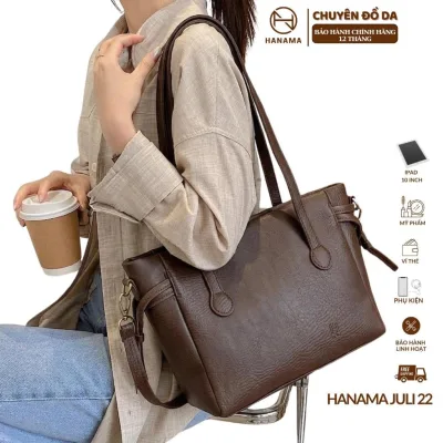 _ Hanama Túi Xách Nữ HN JULI 22 Da PU Cao Cấp Màu Đen Nâu Dễ Phối Đồ Phù Hợp Đi Làm Đi Chơi Mua
