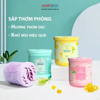 Sáp Thơm Phòng Khử Mùi 190G 6 Mùi Thơm Dịu Nhẹ Cho Phòng Ngủ Tủ Quần Áo, Sáp Thơm Tủ Đồ Nhà Vệ Sinh