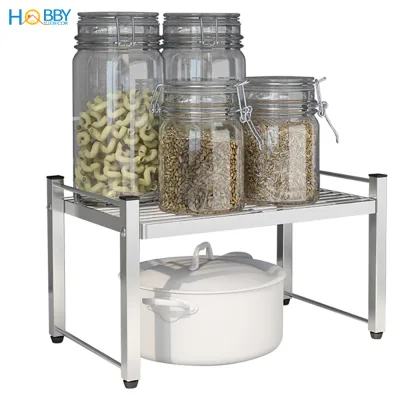 Kệ để đồ nhà bếp 1 tầng đặt trong tủ bếp đa năng Hobby Home Decor KB1T