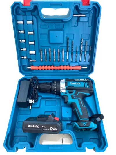 Makita 72V Battery Drill Set with 1 Battery and Accessories