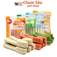 Xương gặm Orgo cho chó, Xương gặm sạch răng, bổ sung canxi gói 90g