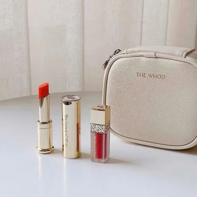 Bộ Son Dưỡng Đông Y Whoo Gongjinhyang Mi Glow Lip Balm Orange - Dưỡng Ẩm, Tái Tạo Môi Mềm Mịn
