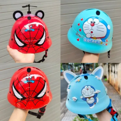 Mũ Bảo Hiểm Đội Đầu Trẻ Em Cute Tặng Đầy Đủ Phụ Kiện-Nón Bảo Hiểm Cao Cấp face_mask5d.store-999